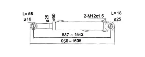 цилиндр подъема кабины!\MAN 731875 ERREVI