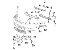 Решетка бампера GM 22755381