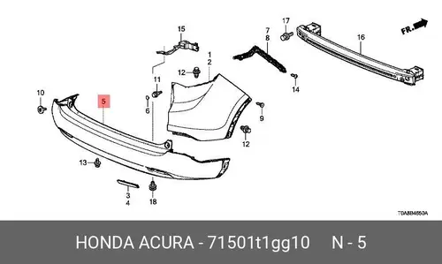 Деталь 71501T1GG10 HONDA