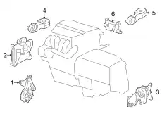 Опора ДВС 50820T1WA01 HONDA