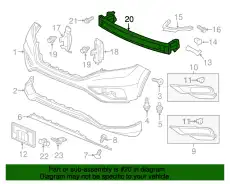 BEAM, FR- BUMPER 71130T1WA00ZZ HONDA