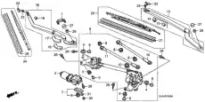 Щетка стеклоочистителя 76620SJAA01 HONDA