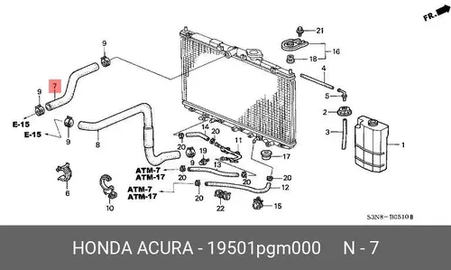 19501PGM000 Деталь HONDA