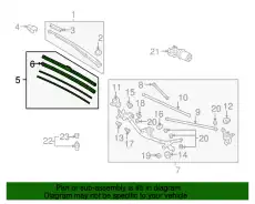 Щетка стеклоочистителя 76620SNEA01 HONDA