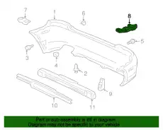 КРОНШТЕЙН БАМПЕРА ЗАДНИЙ ЛЕВЫЙ 71598S5SG00 HONDA