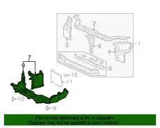 Пылезащита двигателя, комплект 74110SR3A01 HONDA