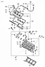 Крышка клапанная 224103C110 HYUNDAI
