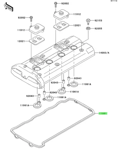 Reference material. stock. avia. 110610987 KAWASAKI
