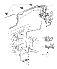 Шланг тормозной пер.лев. 52089258AC MOPAR