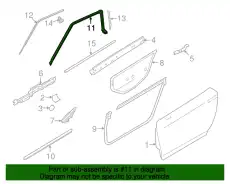 Уплотнитель 76860JF00E NISSAN