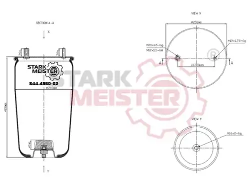 Пневмоподушка STARKMEISTER S44496002