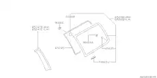Клипса стекла 65225FC030 SUBARU
