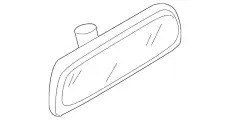 Зеркало заднего вида 3B0857511A9B9 VAG