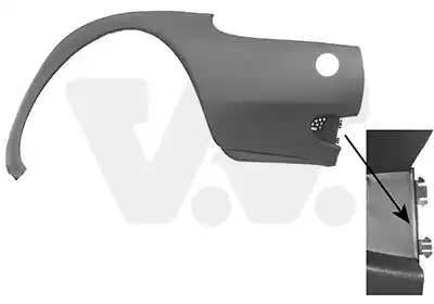 Усилитель бампера VAN WEZEL 1865564