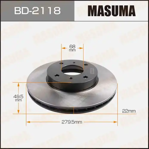 Тормозной диск MASUMA BD-2118