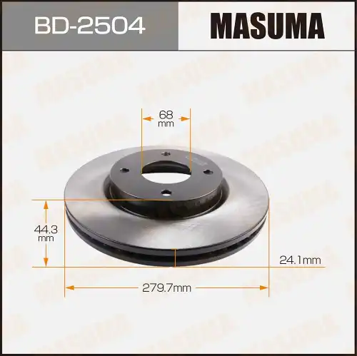 Тормозной диск MASUMA BD-2504
