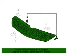 Решетка радиатора MITSUBISHI 7450A168