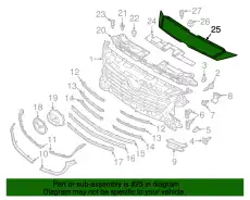Решетка радиатора MAZDA B63B50033A53