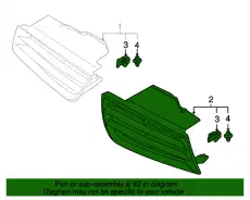 Решетка радиатора MITSUBISHI 7450A057BC