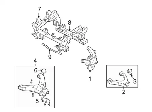 Кулак поворотный MITSUBISHI 3870A047