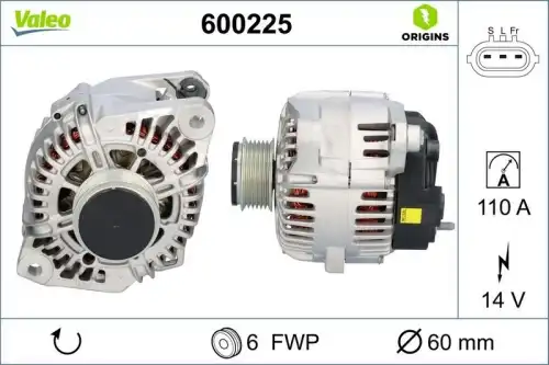 Генератор VALEO 600225