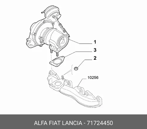 Турбокомпрессор 71724450 FIAT