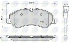 Тормозные колодки дисковые COMLINE CBP22142
