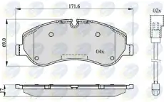 Тормозные колодки дисковые COMLINE CBP22142