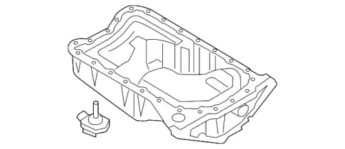 Поддон картера двигателя PORSCHE 95510160100