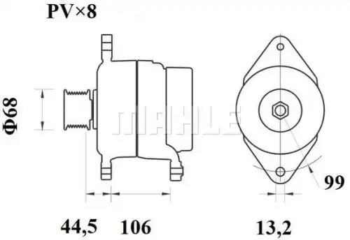 Генератор MAHLE MG 814