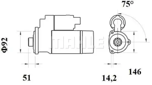 Стартер MAHLE MS 781