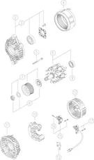 Генератор MG 831 Z1660 14V 150A MAHLE