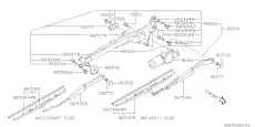мотор стеклоочистителя передний!\ Subaru 86511SA010
