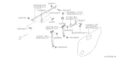  МОЛДИНГ ЗАДНЕЙ ДВЕРИ - 62280FE011 SUBARU