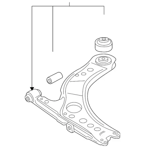 Рычаг подвески VAG 8N0 407 152D