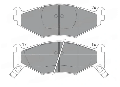 Тормозные колодки дисковые SRLINE S70-0386
