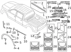БРЫЗГОВИКИ КОМПЛЕКТ (FL3Z16A550BA) FORD