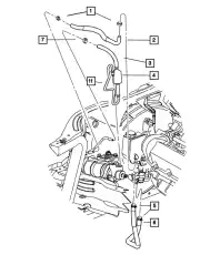 Шланг ГУР CHRYSLER 52088922AE
