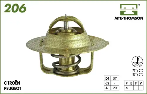 Термостат системы охлаждения MTE-THOMSON 206.75