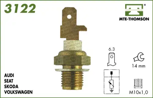 Датчик температуры автомобильный MTE-THOMSON 3122