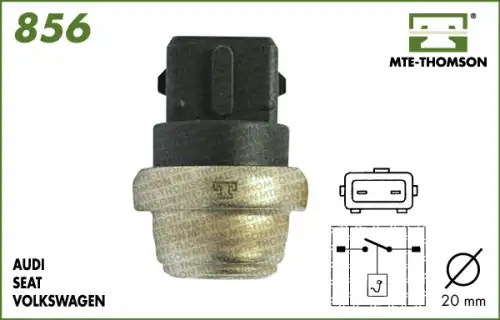 датчик температуры охлажд.жидкости VW 856 MTE-THOMSON