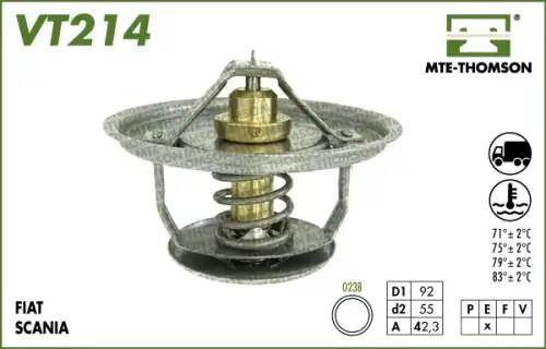 Термостат системы охлаждения MTE-THOMSON VT214.71