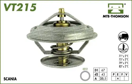 Термостат системы охлаждения MTE-THOMSON VT215.79