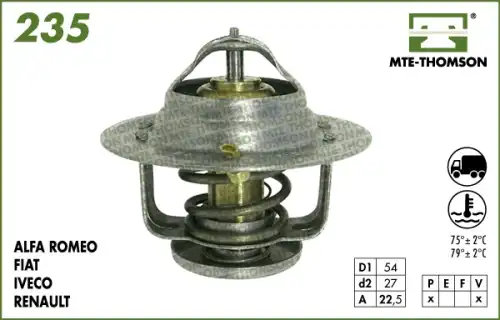 Термостат системы охлаждения MTE-THOMSON VT235.75