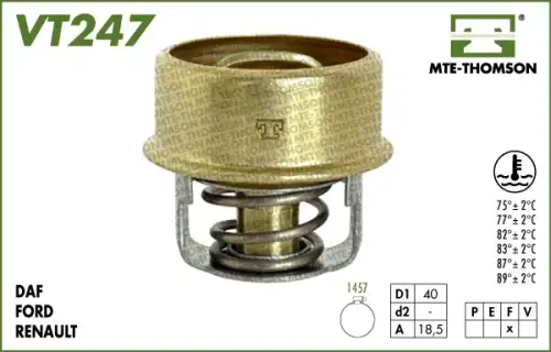 Термостат системы охлаждения MTE-THOMSON VT247.75