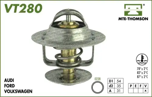 Термостат системы охлаждения MTE-THOMSON VT280.82
