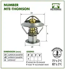 Термостат системы охлаждения MTE-THOMSON VT281.85