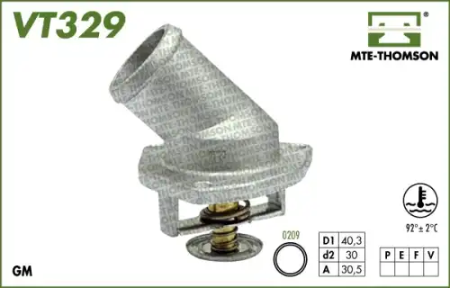 Термостат системы охлаждения MTE-THOMSON VT329.92
