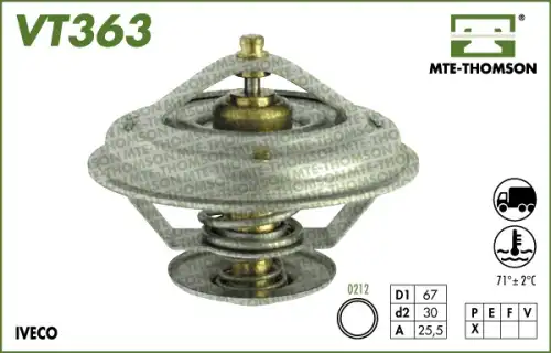 Термостат системы охлаждения MTE-THOMSON VT363.71