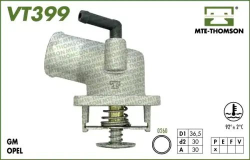 Термостат системы охлаждения MTE-THOMSON VT399.92